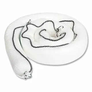 Absorbant, SpilFyter, Sorbent Sock-In-Net Boom, 10 in L x 8 in W, Oil Only, White, SPL M-51S