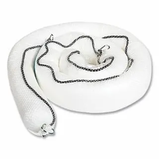 Absorbant, SpilFyter, Sorbent Sock-In-Net Boom, 10 in L x 5 in W, Oil Only, White, SPI M-54S