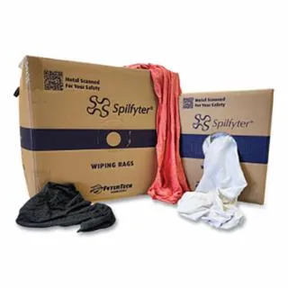 Reclaimed Wiping Product, Spilfyter, Mixed, 10 lb Compressed Box, T-Shirt, SPI WR6010C10CBX