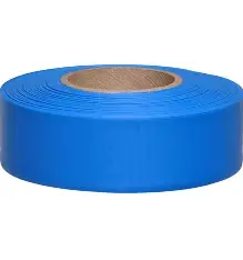 Flagging Tape, 1 3/16"X300' Taffeta, Blue, TRI TFB