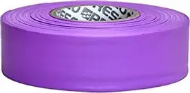 Flagging Tape, 1 3/16"X300' Taffeta, Purple, TRI TFPP (Each)
